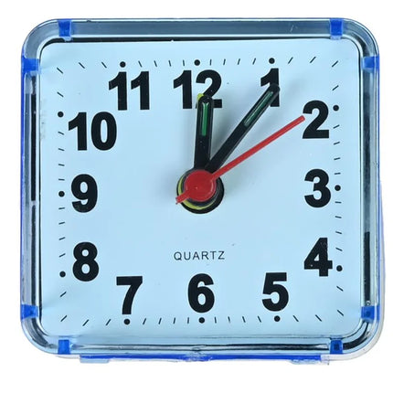 Benson Kleine Reiswekker met Alarm - Compact 6 cm - Quartz - Assorti Kleuren