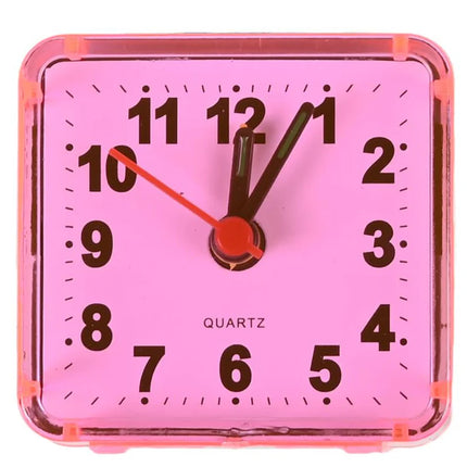 Benson Kleine Reiswekker met Alarm - Compact 6 cm - Quartz - Assorti Kleuren