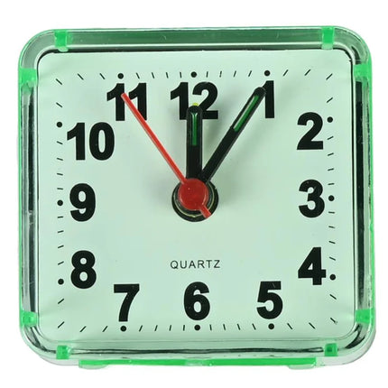 Benson Kleine Reiswekker met Alarm - Compact 6 cm - Quartz - Assorti Kleuren