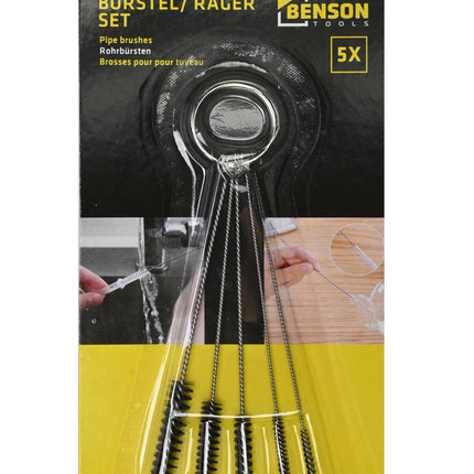 Benson Mini Borstelset - 5-Delig - Precisie Reiniging - 100 mm