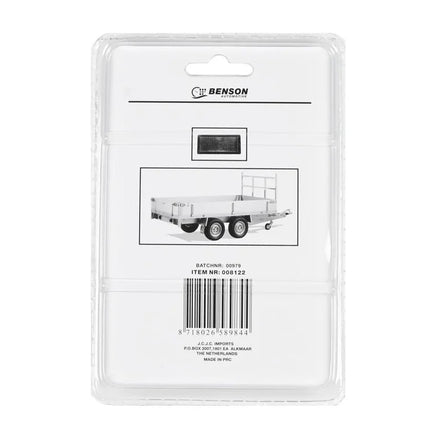 Benson Reflector Rechthoek Oranje - 86 x 40 mm - Zelfklevend - Set van 2