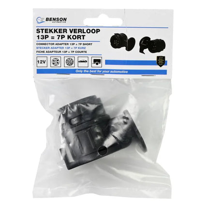 Benson Verloopstekker Aanhanger - 13 naar 7 Polig - Kort Model