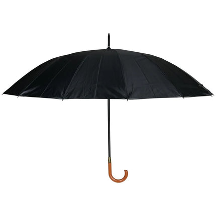 Benson Grote Opvouwbare Paraplu – Ø 120 cm – 16 Banen – Houten Handvat