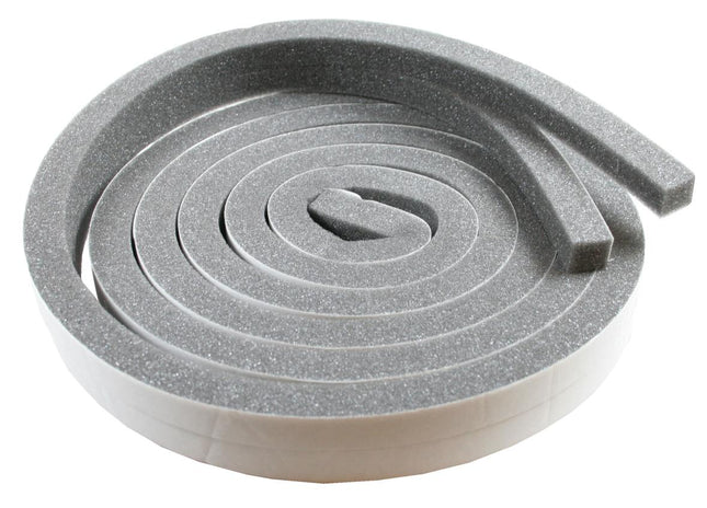 Benson Tochtstrip Grijs 17x17mm - Set van 2 - 6.5 Meter Totaal