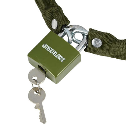 Stahlex Rocksolid Ketting en Hangslot - 5 mm x 1000 mm - Mix - Gehard Staal