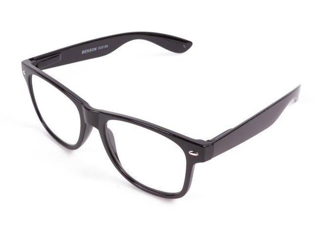 Benson Leesbril Fashion Black - Wayfarer Model - Unisex