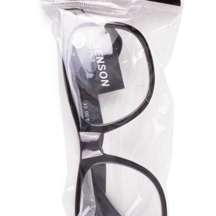 Benson Leesbril Fashion Black - Wayfarer Model - Unisex