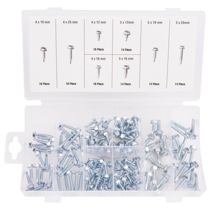 Benson Zelftappers Set – 120-delig – Verzinkt Gehard Staal – Inclusief Box