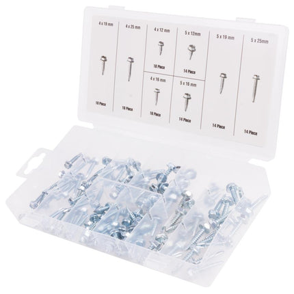 Benson Zelftappers Set – 120-delig – Verzinkt Gehard Staal – Inclusief Box