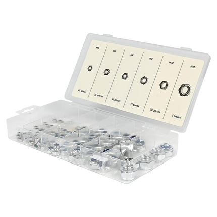 Benson Zelfborgende Moeren Assortimentbox – 100-delig – Verzinkt