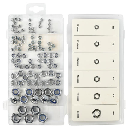 Benson Zelfborgende Moeren Assortimentbox – 100-delig – Verzinkt