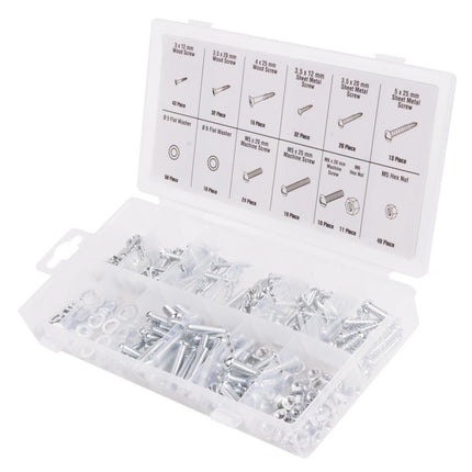 Benson Complete Schroeven, Bouten & Moeren Assortimentbox – 347-delig – Verzinkt