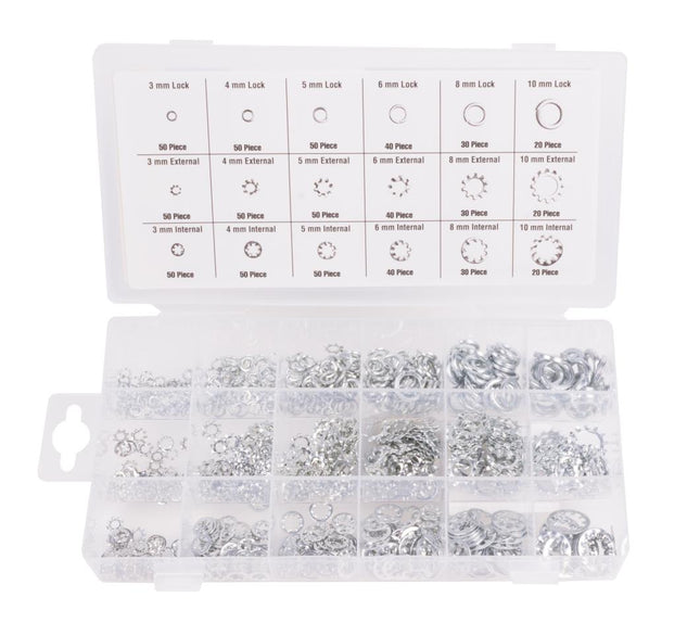 Benson Veerringen & Borgringen Set – 720-delig – M4 t/m M12 – Verzinkt