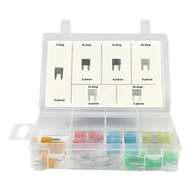 Benson Mini-Steekzekeringen Set – 40-delig – 5A t/m 30A – Inclusief Assortimentsdoos
