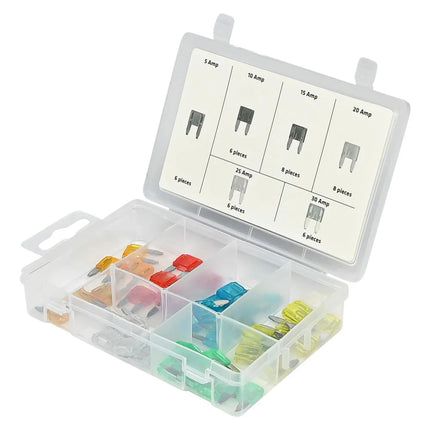 Benson Mini-Steekzekeringen Set – 40-delig – 5A t/m 30A – Inclusief Assortimentsdoos