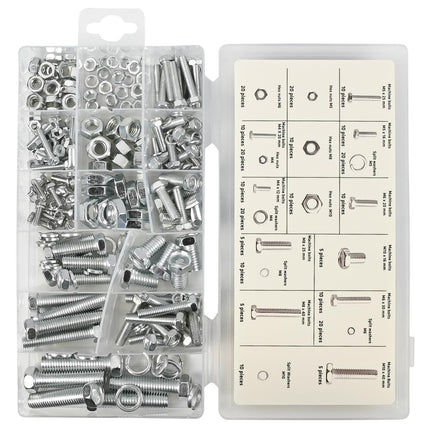 Benson Bouten, Moeren & Veerringen Assortimentbox – 240-delig – Verzinkt