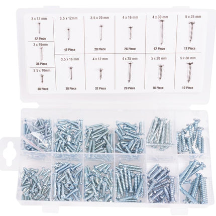 Benson Parkerschroeven Assortimentbox – 350-delig – Verzinkt