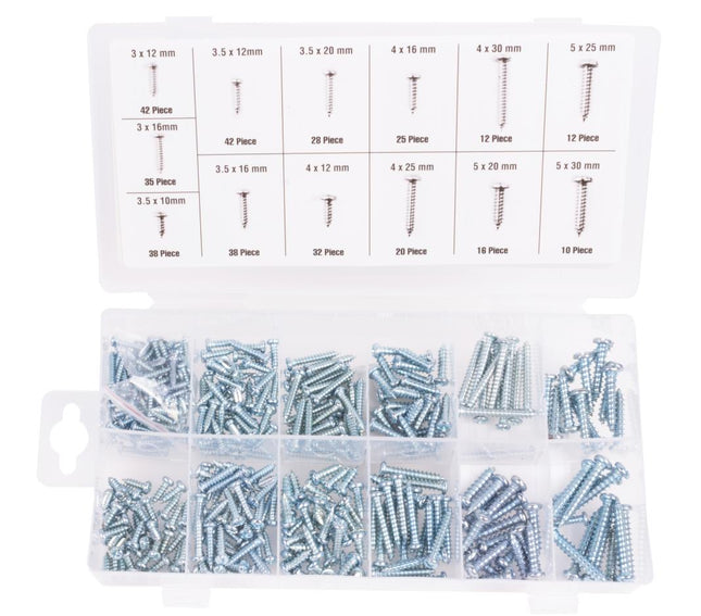 Benson Parkerschroeven Assortimentbox – 350-delig – Verzinkt