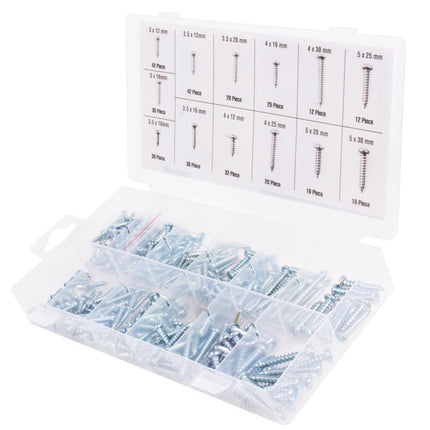 Benson Parkerschroeven Assortimentbox – 350-delig – Verzinkt