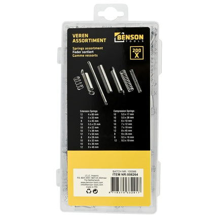 Benson Spanning- en Drukveren Set 200-delig – Assortimentsbox