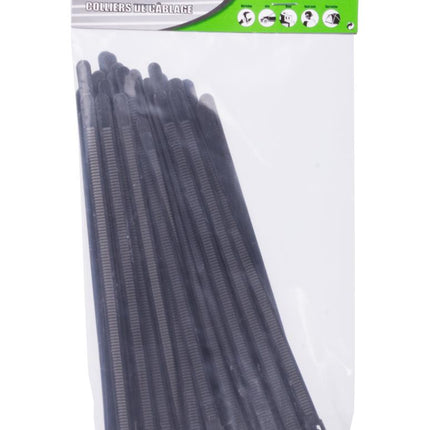 Hofftech Hersluitbare Kabelbinders Zwart 7.6 x 200 mm - 50 Stuks