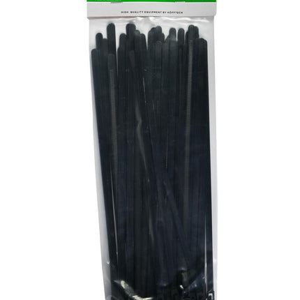 Hofftech Hersluitbare Kabelbinders Zwart 7.6 x 300 mm - 50 Stuks