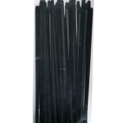 Hofftech Hersluitbare Kabelbinders Zwart 7.6 x 300 mm - 50 Stuks
