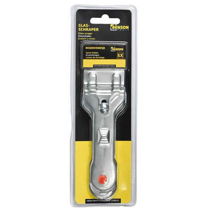 Benson Kookplaat Schraper Metaal - Inclusief 5 Reservemesjes