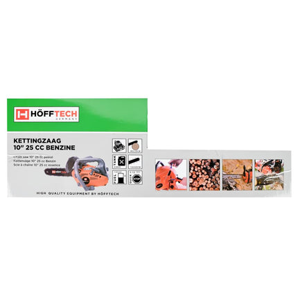 Hofftech Benzine Kettingzaag - 10" (25 cm) - 25cc - Snoeiwonder
