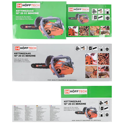 Hofftech Benzine Kettingzaag - 10" (25 cm) - 25cc - Snoeiwonder