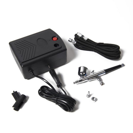 Hofftech Airbrush Kit 220V - Dual-Action - Mobiel & Compleet