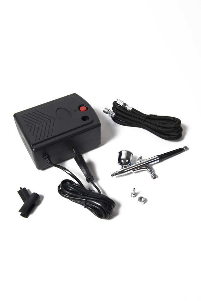Hofftech Airbrush Kit 220V - Dual-Action - Mobiel & Compleet