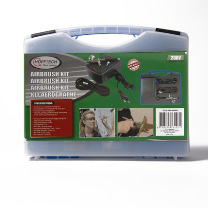 Hofftech Airbrush Kit 220V - Dual-Action - Mobiel & Compleet