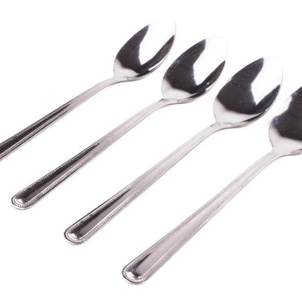 Benson Theelepels - 4-delig - 15 cm - Chroom - Hoogwaardig Metaal
