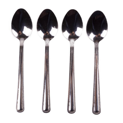 Benson Theelepels - 4-delig - 15 cm - Chroom - Hoogwaardig Metaal