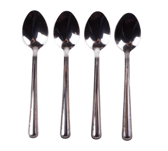Benson Theelepels - 4-delig - 15 cm - Chroom - Hoogwaardig Metaal