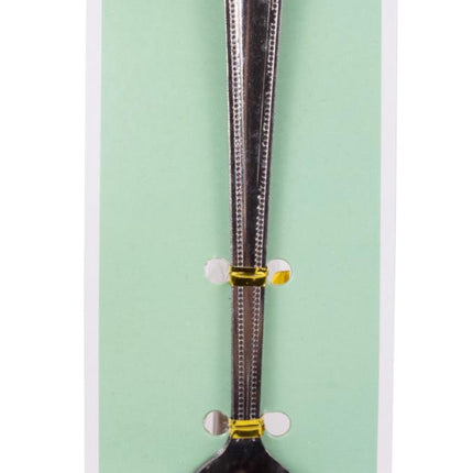 Benson Theelepels - 4-delig - 15 cm - Chroom - Hoogwaardig Metaal