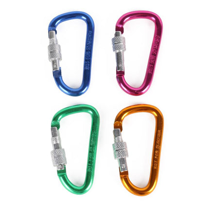 Benson Aluminium Sleutelhanger Karabijnhaken – D-vorm – 12 stuks