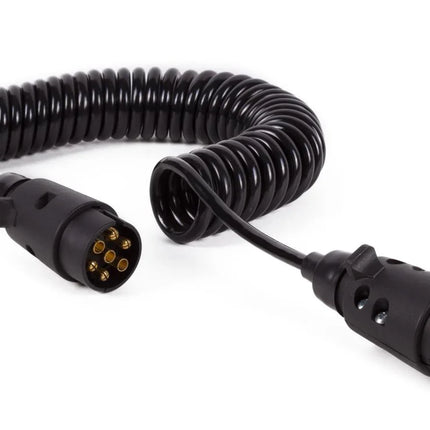 Benson Verlengkabel Aanhanger - 7-Polig - Krulsnoer 4,5 Meter - 12 Volt