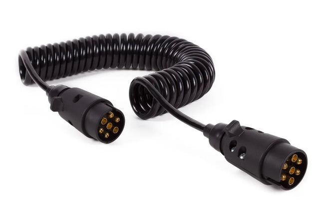 Benson Verlengkabel Aanhanger - 7-Polig - Krulsnoer 4,5 Meter - 12 Volt