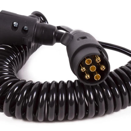 Benson Verlengkabel Aanhanger - 7-Polig - Krulsnoer 4,5 Meter - 12 Volt