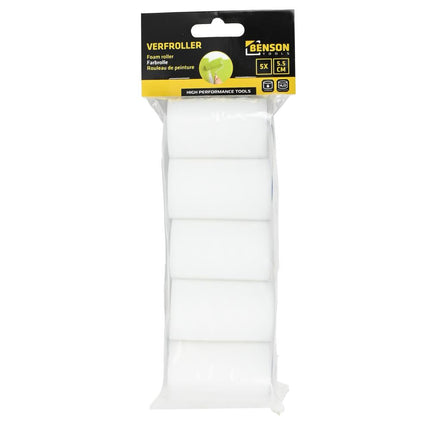Benson Mini Schuimroller 5,5 cm - Recht - 5 stuks - Voor Precisiewerk
