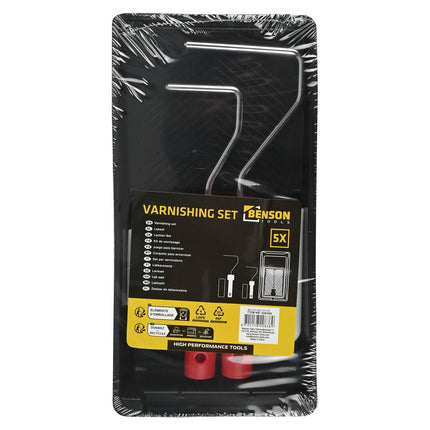 Benson Professionele Lakset 5-delig - 5 cm & 10 cm - Voor Detail- en Precisiewerk