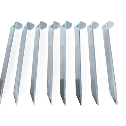 Benson Halfronde Tentharingen - 8 Stuks - 18 cm - Verzinkt Staal - Extra Grip