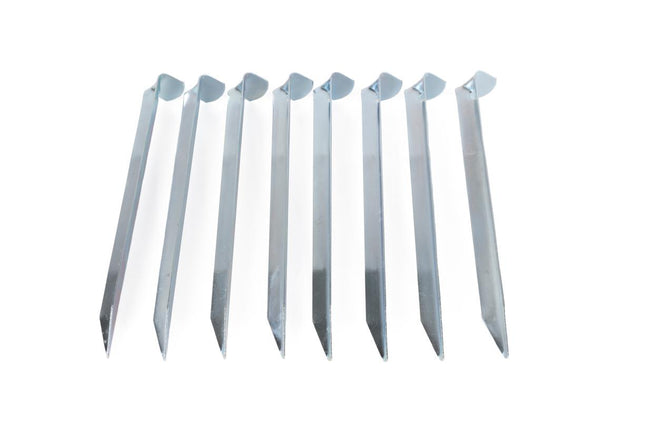 Benson Halfronde Tentharingen - 8 Stuks - 18 cm - Verzinkt Staal - Extra Grip