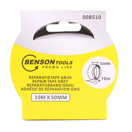 Benson Reparatietape 48 mm x 10 m - Grijs - Sterke Duct Tape