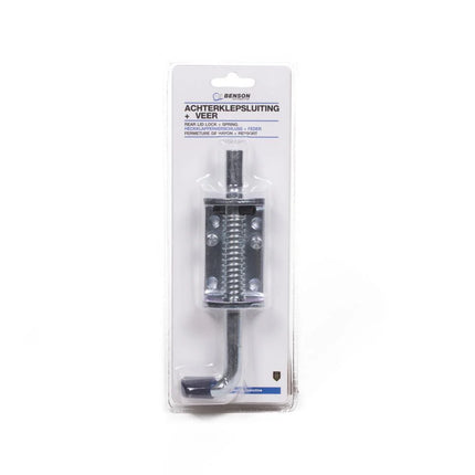 Benson Achterklepsluiting met Veer - 170 mm - Staal - Zilver