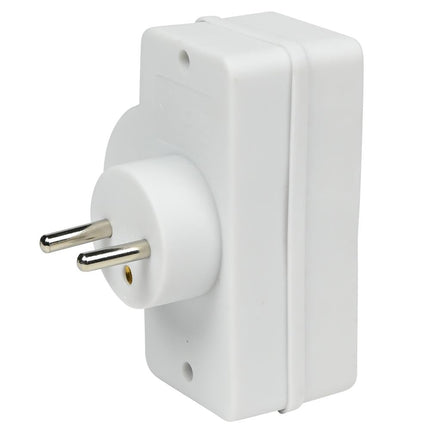 Benson Verloopstekker - 3-weg Splitter met Penaarde - België & Frankrijk - 2300W - Wit