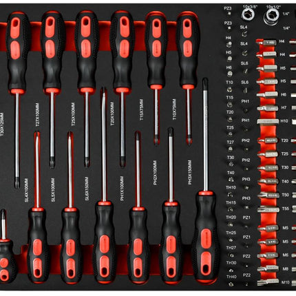 Benson Gereedschapswagen Black Edition - 7 Laden - 1121-delig - Compleet