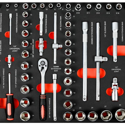Benson Gereedschapswagen Black Edition - 7 Laden - 1121-delig - Compleet